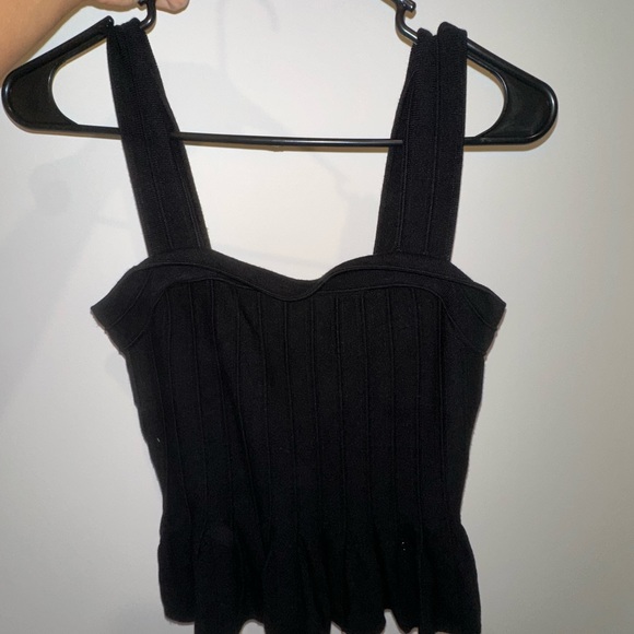 Black sweater tank top Express never warn! - Picture 4 of 5